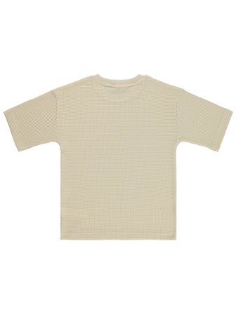 Civil Boys Basic Waffle 6-9 Yaş Tişört - Kahverengi