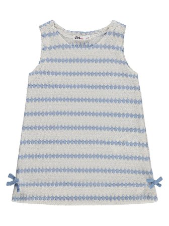 Civil Girls Fiyonklu 2-5 Yaş Elbise - Mavi