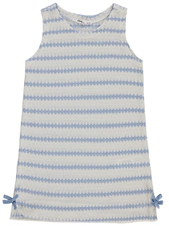 Civil Girls Fiyonklu 6-9 Yaş Elbise - Mavi