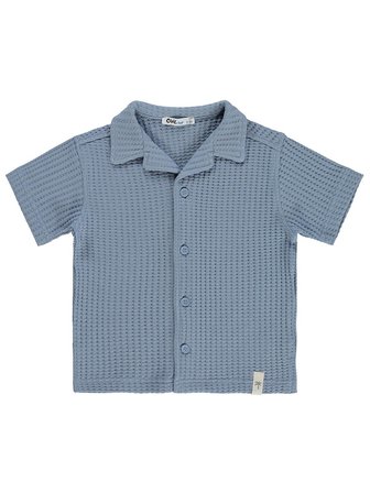 Civil Boys Basic Waffle 2-5 Yaş Gömlek - Mavi