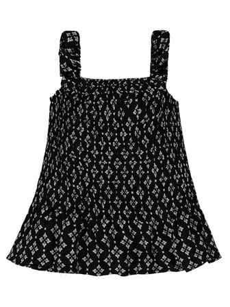 Civil Girls Etnik Desenli Gipeli 10-13 Yaş Gömlek - Siyah