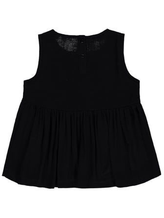 Civil Girls Nakış Detaylı 10-13 Yaş Gömlek - Siyah