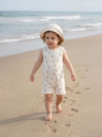 Civil Baby Kiraz Empirme 6-18 Ay Tulum - Ekru