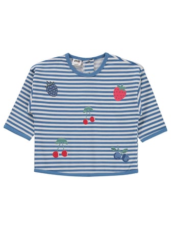 Civil Baby Karışık Meyve Baskılı 6-18 Ay Takım - Pastel Mavi