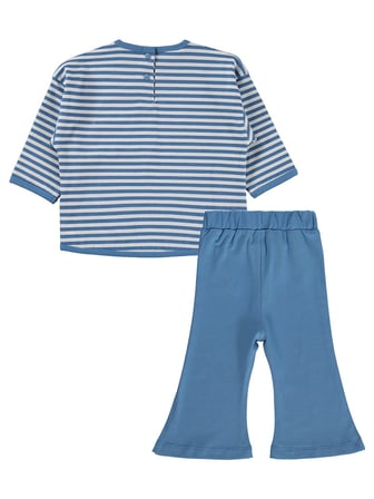 Civil Baby Karışık Meyve Baskılı 6-18 Ay Takım - Pastel Mavi