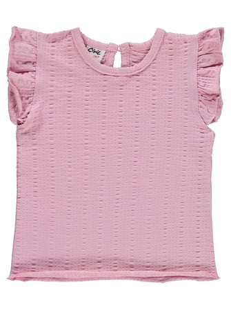 Civil Baby Çizgi Raporlu Papatya Düğmeli 6-18 Ay Takım - Pembe
