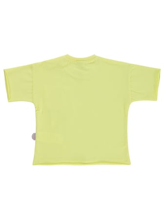 Civil Baby Süs Etiketli Cepli 6-18 Ay Tişört - Sarı