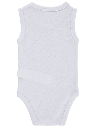 Civil Baby Jakarlı 3-36 Ay Çıtçıtlı Badi - Beyaz