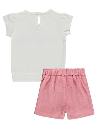 Civil Baby Kalpler Nakışlı 6-18 Ay Takım - Ekru 6-9 Ay