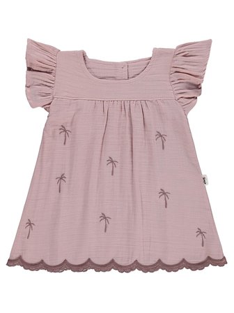 Civil Baby Palmiye Nakışlı 6-18 Ay Elbise - Pembe