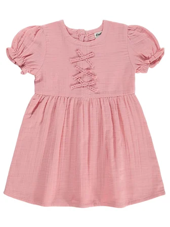 Civil Baby Meyve Düğmeli 6-18 Ay Elbise - Pembe