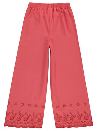 Civil Girls Beli Kemerli 10-13 Yaş Pantolon - Kırmızı
