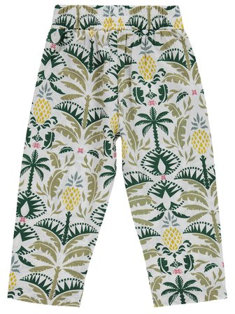 Civil Girls Ananas Desenli 2-5 Yaş Pantolon - Ekru