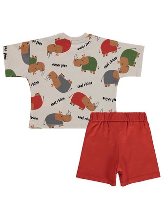 Civil Baby Rhino Empirme 6-18 Ay Takım - Bej