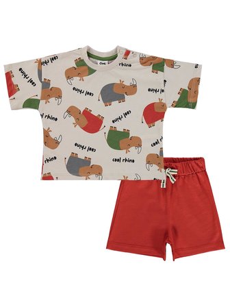 Civil Baby Rhino Empirme 6-18 Ay Takım - Bej