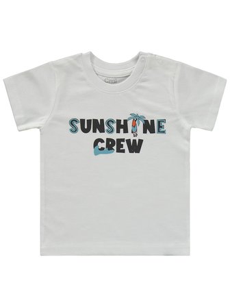 Civil Baby Sunshine Crew Baskılı 6-18 Ay Takım - Beyaz