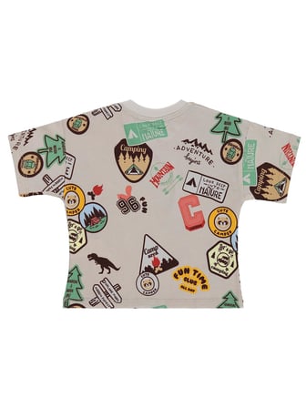 Civil Baby Patch Empirme 6-18 Ay Tişört - Bej