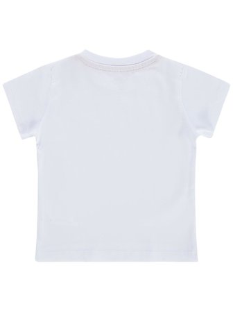 Civil Baby Patlamış Mısır Baskılı 6-18 Ay Tişört - Beyaz