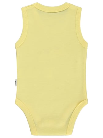 Civil Baby Unicorn Baskılı 0-3 Yaş Çıtçıtlı Badi - Sarı