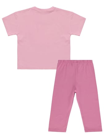 Civil Girls Kız Çocuk Kelebek Nakışlı 6-9 Yaş Takım - Pembe
