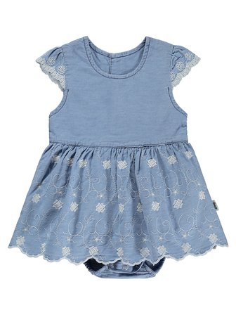 Civil Baby Fistolu Zıbınlı 6-18 Ay Elbise - Mavi