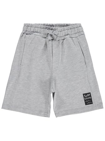 Civil Boys Basic Have Fun Baskılı 6-9 Yaş Şort - Gri