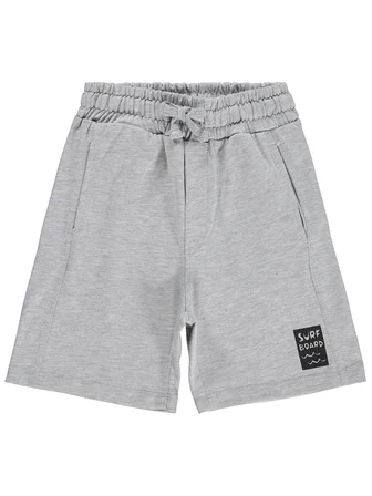 Civil Boys Basic Have Fun Baskılı 6-9 Yaş Şort - Gri
