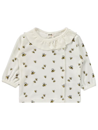 Civil Baby Arı Empirme 1-9 Ay Pijama Takımı - Ekru