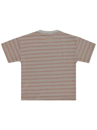 Civil Boys Jakar Çizgili 2-5 Yaş Tişört - Kahve