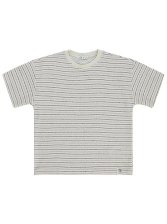 Civil Boys Jakar Çizgili 10-13 Yaş Tişört - Kahve