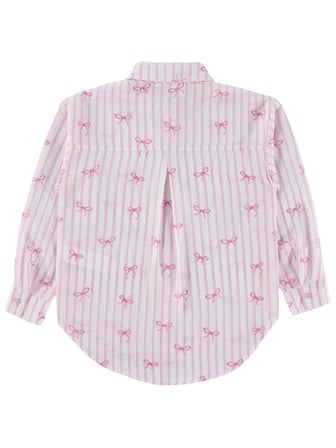 Civil Girls Fiyonk Baskılı 6-9 Yaş Gömlek - Pembe