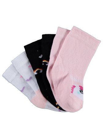 Civil Baby Unicorn 3'lü 6- Bebek Kız Çorap Set - Standart