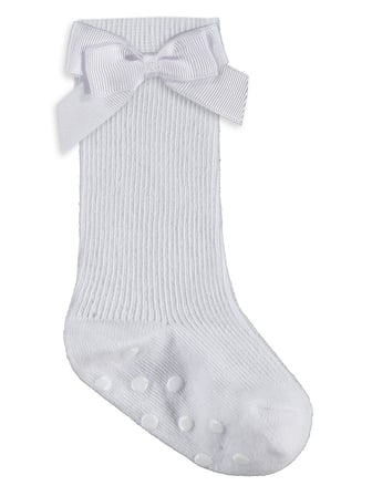 Civil Baby Fiyonk Aksesuarlı Kaydırmaz 2'li 6- Bebek Kız Çorap Set - Standart