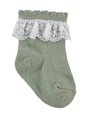 Civil Baby Dantel ve Fiyonk Aksesuarlı 3'lü 6- Bebek Kız Çorap Set - Standart