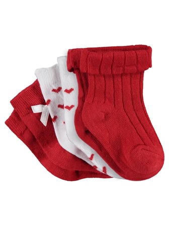 Civil Baby Fiyonk Aksesuarlı 3'lü 6- Bebek Kız Çorap Set - Standart