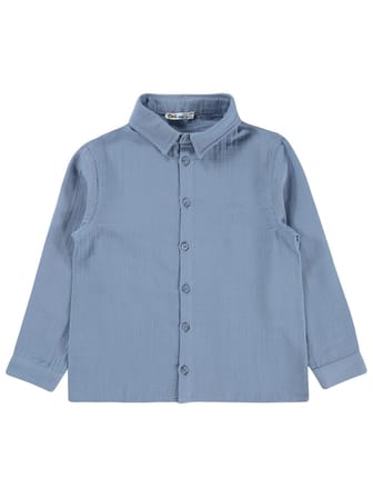 Civil Boys Uzun Kol Basic 6-9 Yaş Gömlek - Mavi