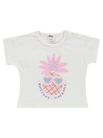 Civil Baby Ananas Baskılı 6-18 Ay Takım - Ekru