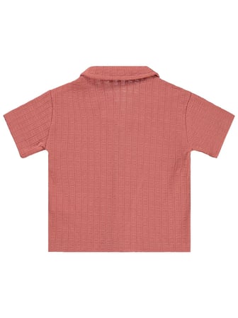 Civil Boys Kare Dokulu Tatil Yaka 2-5 Yaş Gömlek - Pembe