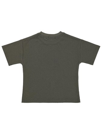 Civil Boys Altıgen Dokulu 2-5 Yaş Tişört - Kahverengi