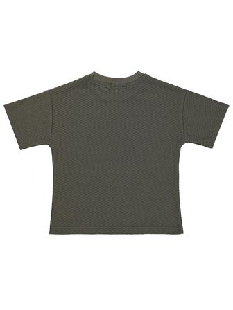Civil Boys Altıgen Dokulu 2-5 Yaş Tişört - Kahverengi