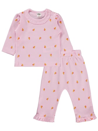 Civil Baby Dondurma Empirme 6-18 Ay Pijama Takımı - Pembe