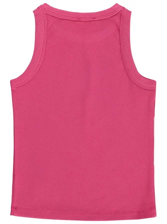 Civil Girls Hibiskus Çiçek Baskılı Askılı 10-13 Yaş Tişört - Fusya