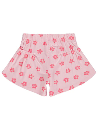 Civil Girls Çiçekli 6-9 Yaş Şort - Pembe