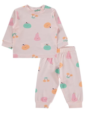 Civil Baby Meyve Empirme 6-18 Ay Pijama Takımı - Pembe