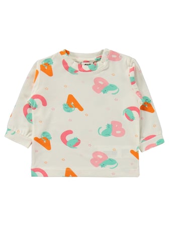 Civil Baby Harf Kedi Empirme 6-18 Ay Pijama Takımı - Ekru