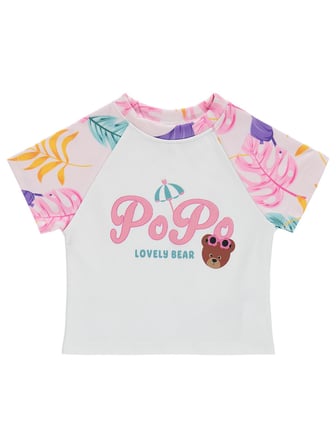 Civil Girls Lovely Bear Baskılı 2-12 Yaş Mayo Set - Pembe