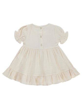 Civil Baby Fırfır Yaka 6-18 Ay Elbise - Bej