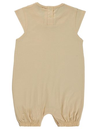 Civil Baby Çiçek Böcek Nakışlı 6-18 Ay Tulum - Bej