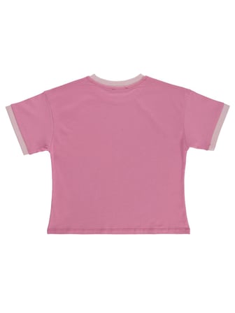 Civil Girls New York Baskılı 10-13 Yaş Tişört - Pembe