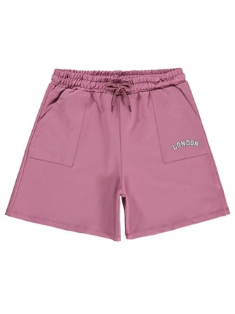 Civil Girls London Baskılı 10-13 Yaş Şort - Pembe